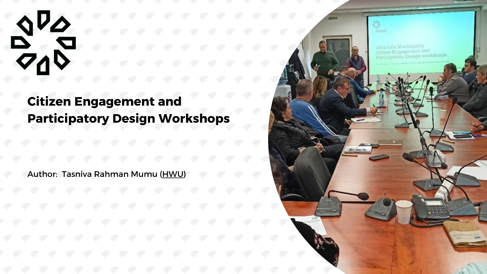 Citizen Engagement and Participatory Design Workshops